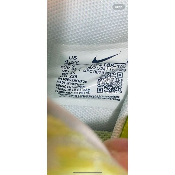 Nike Zoom Freak 5 GS White Multi-Color Basketball Shoes Youth 4.5Y HF1188-104 - Picture 9 of 9